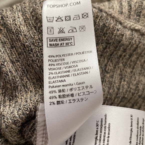 NWT TOPSHOP Sleeveless Turtleneck Sweater Dress-Size 10 - Picture 5 of 5